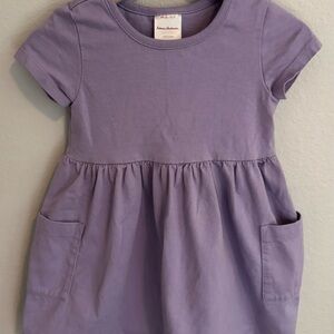 Hanna Andersson Girls 2T Pocket Dress - Lavender Purple, 100% Cotton